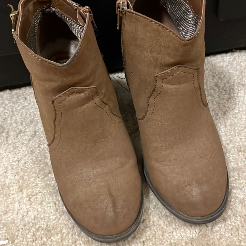 Brown booties